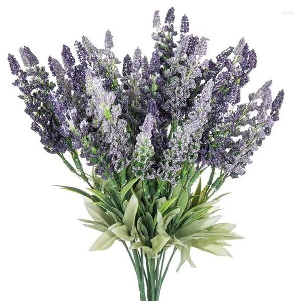 Fiori decorativi 3 pezzi di lavanda artificiale Foam natalizia per matrimoni giardino vaso ad arco di rose per accessori per la casa decorazione scrapbook piante finte piante