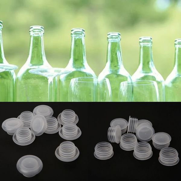 10pcs Home Brew Bier Flaschen Stopper Weinkappen Stopper Plastikstopfen Küchenstange Werkzeugglaser Röcke 240428