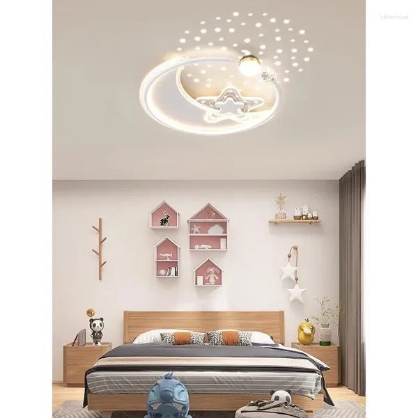 Luzes de teto Sky Starry LED Light para o quarto infantil Proteção para os olhos Criativo e aconchegante Lâmpadas meninos meninas