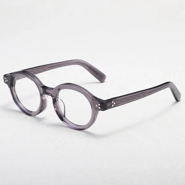 Óculos de sol óculos ópticos para homens mulheres designer retrô tvr obj moda redonda de fibra de vidro de fibra de vidro européia e americana estilo