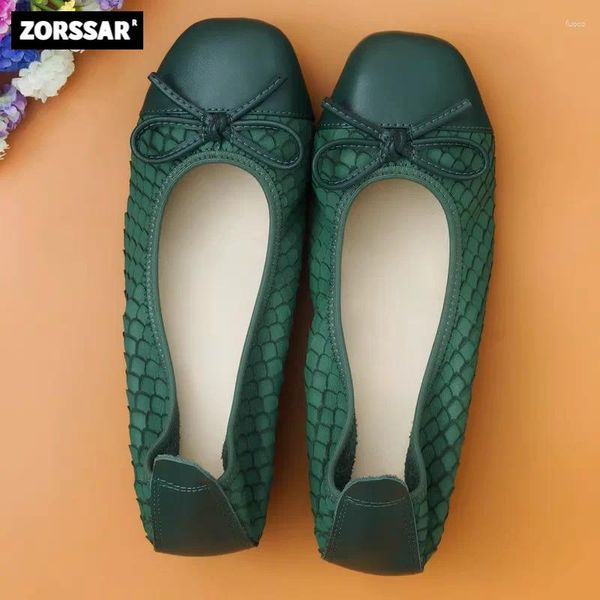 Sıradan Ayakkabı Anne Flats Bowtie sığ ağız kayması kadın bayanlar düz bale sürüşü artı boyut 34-43