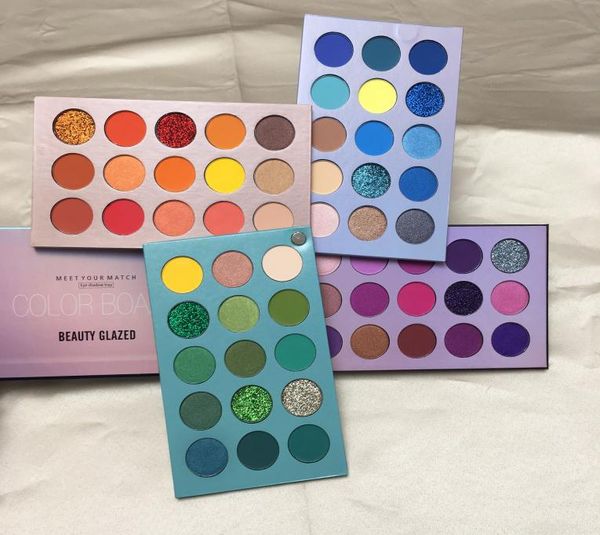 Paleta de sombra dos olhos envidraçados de beleza 60 Cores Eyeshadow Glitter Shimmer Shimmer Matte Makeup Sishadow Color Palette Brand Cosmeti8238930