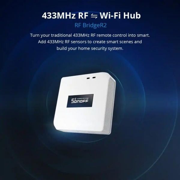 Sonoff RF Köprüsü 433 WiFi 433MHz Yedek Akıllı Ev Otomasyonu Evrensel Switch Akıllı Uzak RF Denetleyicisi