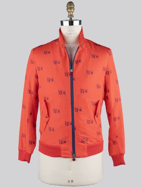 Мужские куртки Kiton Orange Stand Up Wording Парусная куртка легкая солнцезащитная рубашка