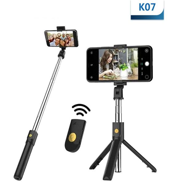 Factory Direct Highend Remote Control Wireless Bluetooth Selfie Stick Mini Tripode Monopode pieghevole estendibile per iPhone per SAMS4233958