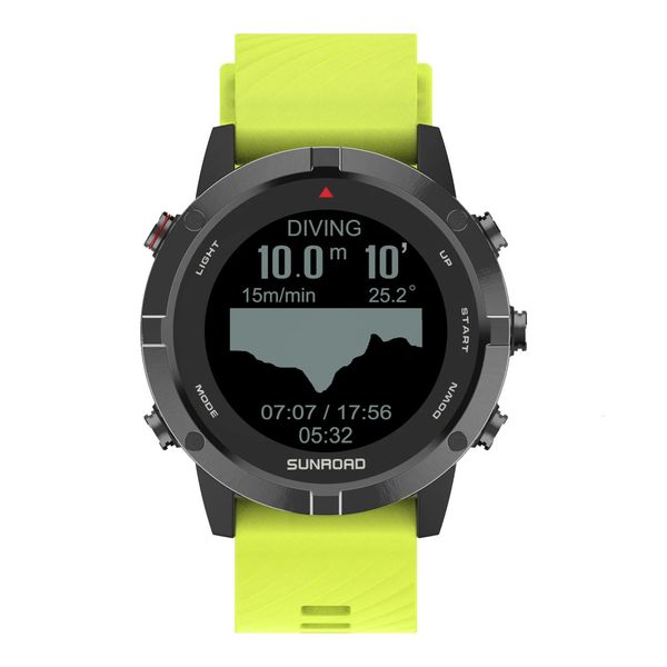 Sunroad T3 GPSglonassCompass Outdoor Sports Watch Fitness Tracker, управляющий 5ATM водонепроницаемым жестким приложением от Play Store для Andriod 240428