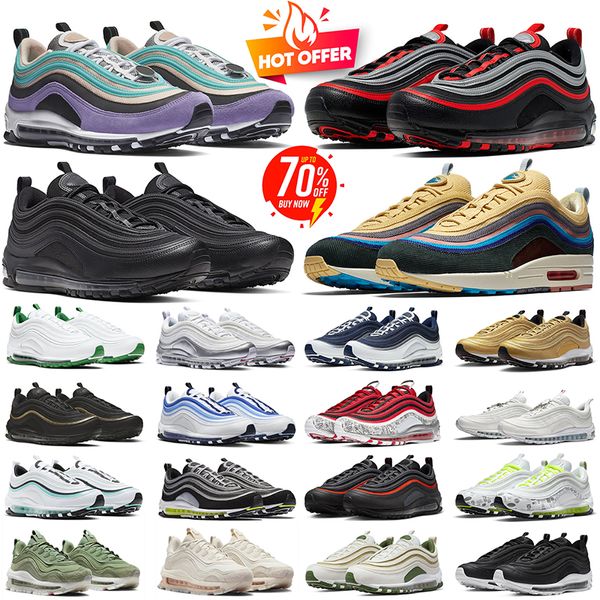 Scarpe da corsa uomini designer Sean Wotherspoon logo riflettente Black Red Silver Bullet Futura Triple Olive Crema Olivo Mens Sneaker Sneakers per esterni