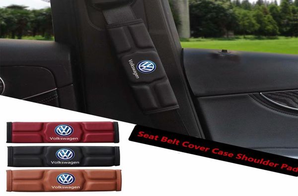 Auto -Sicherheitsgurte -Hülle Schulterpolster für VW Polo Golf 3 Käfer MK2 MK3 MK4 MK5 MK6 BORA CC Passat rot schwarz braun Speicher Cotton6969147
