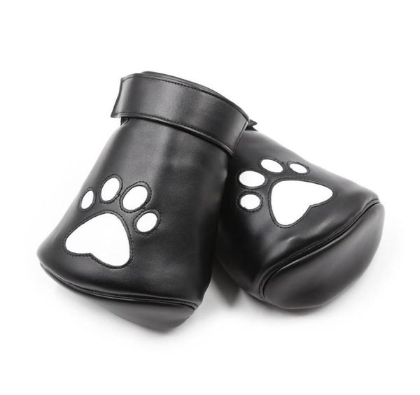 Nuovo design BDSM Dog Paws Orso imbottito Palm polsini in pelle con stampa di qualità per la stampa del cuore Geat per giocattoli per giocattoli per le retendizioni Sexy Play3398845