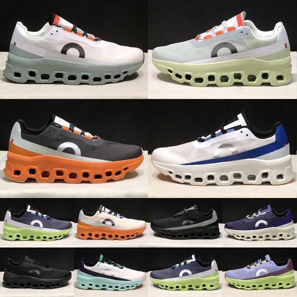 Designer Running Cake Cloudmonster Heiße Schuhe Monster Leichte gepolsterte Sneaker -Männer Frauen Schuhe Läufer Sneaker weiß violett akzeptiert Sport Outdoor Schuh