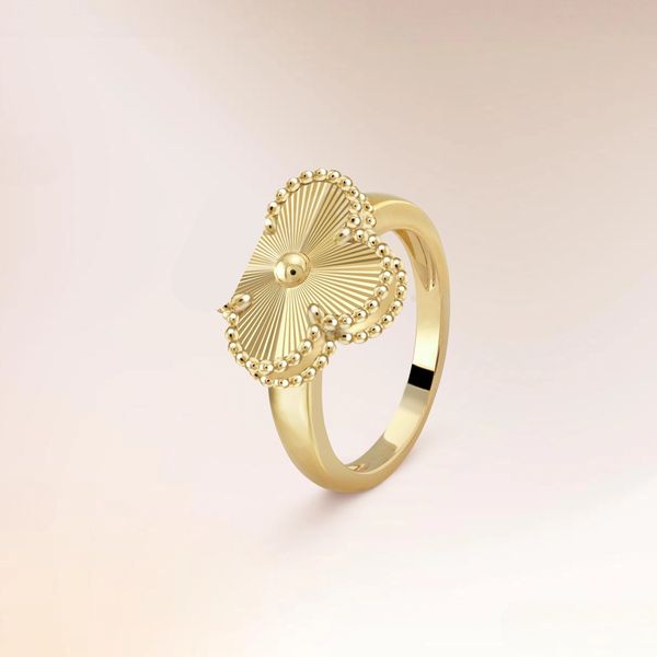 anel de designer anel de diamante designer jóia anel de jóia lady alta versão v carneliana de ouro anel de diamante completo de diamante moda anel de ágata preto anel de trevo anel de amor anel de coração anel