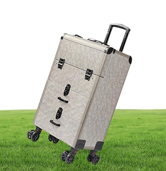 Valigie di bellezza di bellezza di bellezza Tool Toolbox bagagli Special Wheate Universal Weary Resistente Multilayer Trolley Cosmetic Case per unghie 9430964