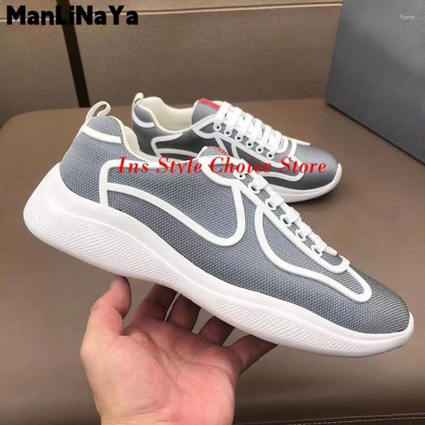 Scarpe casual la moda italiana da uomo bassa sneaker grigio grigio mesh motociclista sneaker in pelle in pelle Tenis Masculino