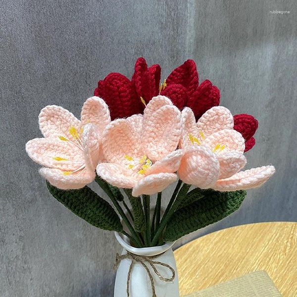 Flores decorativas 1pc Simulação criativa