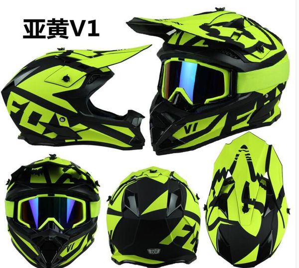 Fox Offroad motocicleta Capacete completo Locomotiva Profissional Rally Offroad Helmet Bike Racing Racing Downhill Capacete Men and WOM4408006