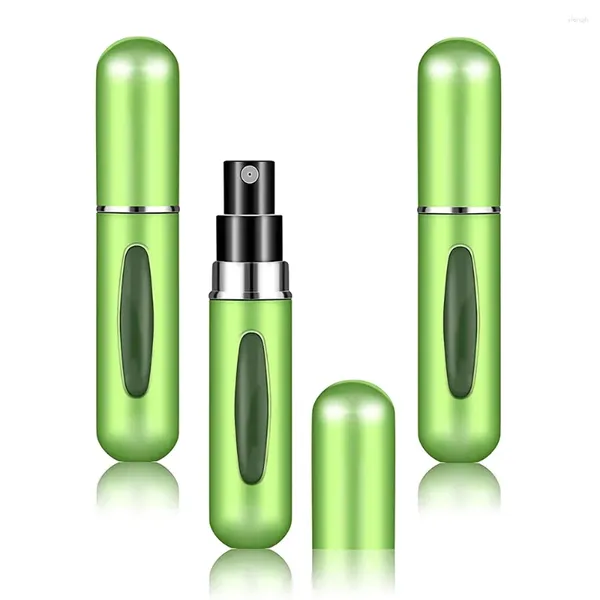 Speicherflaschen 3pcs/Los 5ml tragbare Mini -nachfüllbare Parfümflasche Conveniet Atomizer Pumpe Aluminium Spray Kosmetische Behälter Reise