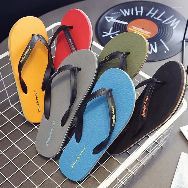 Pantofole Tafn Flip Flops Trendy maschile da uomo Sloete morbide Sandali personalizzati Sandabile Beach alla moda