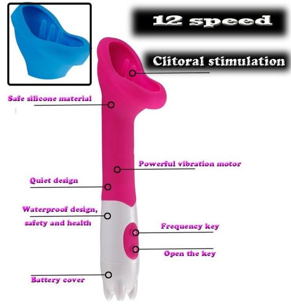 12 Speed Clitoris Vibradores clitudem -se o vibrador de silicone sexy para mulheres para mulheres produtos de sexo oral brinquedos336685