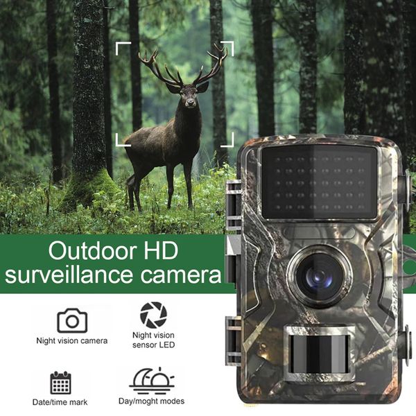 Câmeras de Escotismo da Vida Selvagem Sensor de Motivo de Visão à prova d'água Detector de vigilância de vigilância de animais selvagens Câmera 240423
