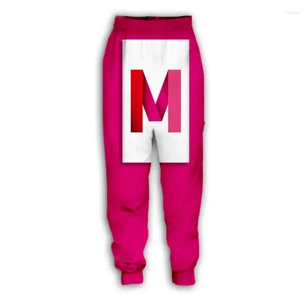 Pantaloni maschili stampa 3d stampa 3d morcheeba pantaloni casual sport pantaloni dritti da jogging per donne/uomini h01