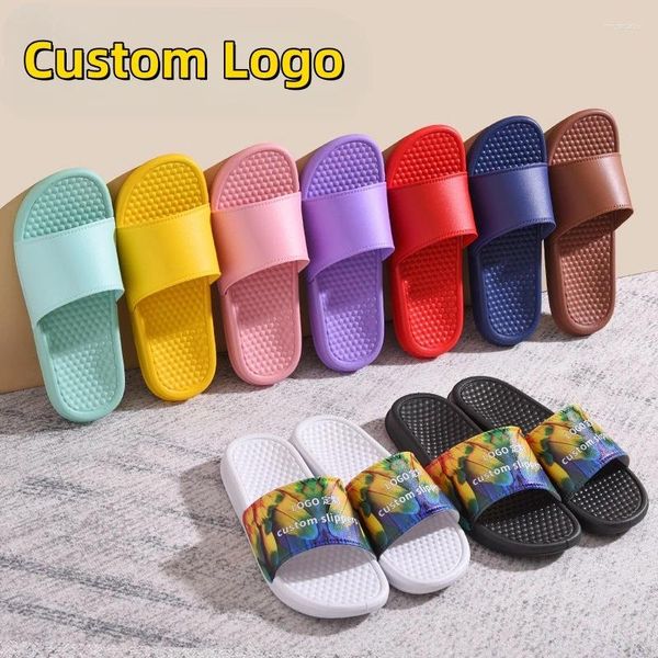 Pantofole Slide personalizzate OEM/ODM Design Slipper Design Beach Stree Brand per Team Man