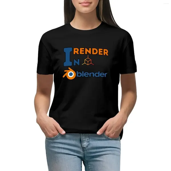 Kadın Polos Ben Blender'da Render-3D T-Shirt Büyük Boy Hippi Giysileri Estetik Giysiler Kadınlar Paket