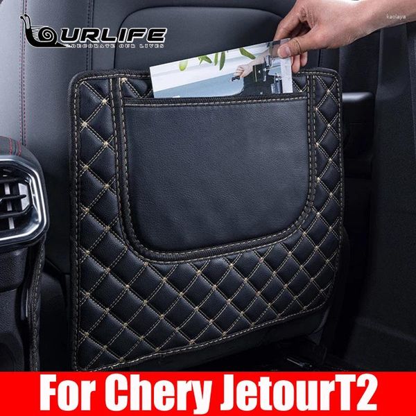 Chery Jetour T2 2024 2025 Aksesuarlar için Araba Koltuk Kapakları Backrest Anti Kick Pad Koltuk Kutusu Deri Koruyucu Sandalye Eath