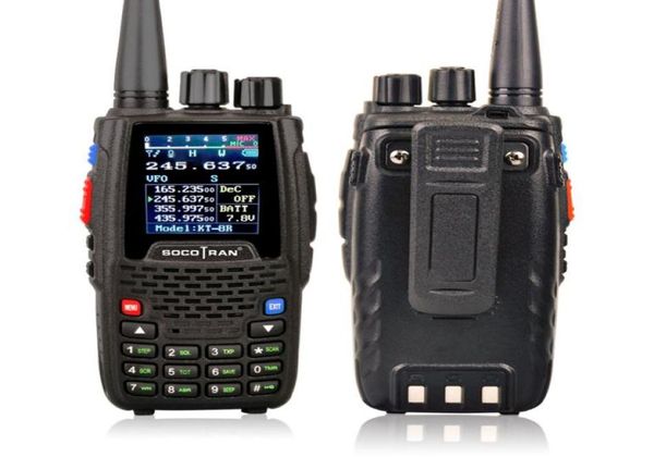 KT8R Quad Band Walkie Talkie UHF VHF 136147MHz 400470MHz 220270MH 350390MHz Handheld 5W UV Bushan Radio Color Display9416167