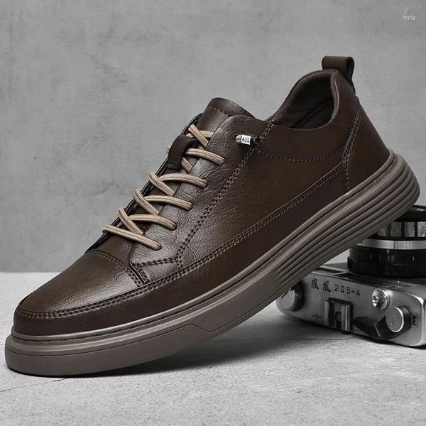 Casual Shoes Italienische Marke Echtes Leder Herren Oxford Jogging Kleid Winter warm und Pelz Mo-2263