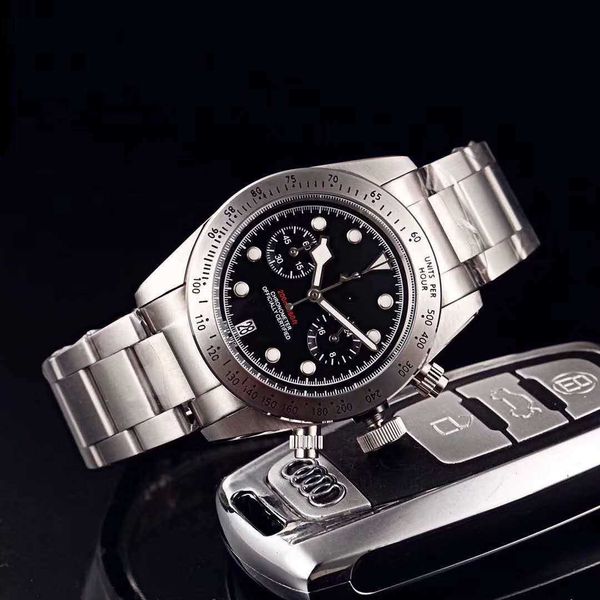 Assistir relógios aaa 2024wiis masculino aço inoxidável de 5 pinos t watch quartzo relógio
