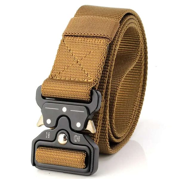 Ausrüstung Swat 2024 Ankunft New Army Belt Men039s Heavy Duty US Soldier Combat Tactical Gürtel Robust 100 Nylon Waistband2453941 S