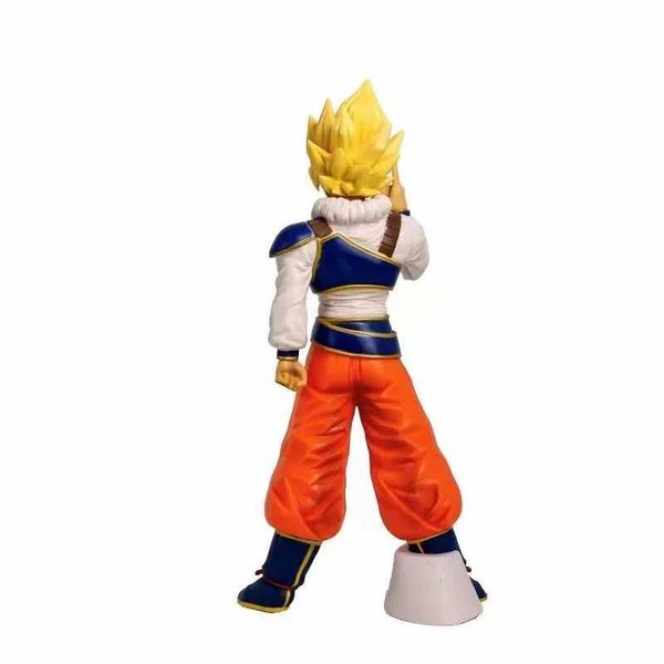 Действие игрушек фигуры 28 см аниме фигура LC Space Suit Son Goku Super Saiyan Boxed Action Model Model Gist