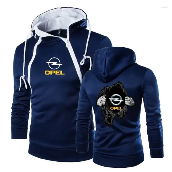 Con cappuccio maschile maschi di moda casual primaverile autunno di alta qualità senza cerniera con cappuccio con cappuccio accomodante comodo cappotti sportivi