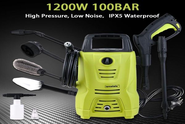 Rondella per auto ad alta pressione 1200w 100 bar 1450 psi spray detersivo bottiglia turbo tubo d'acqua macchina autoprodotta 1060725