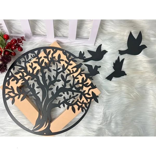 Crafts Decoration Wall Art Tree of Life Outdoor Courtyard Design Anniversary Gift Home 240425