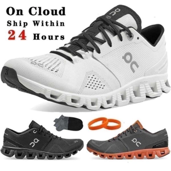 sapatos de sapatos ao ar livre que correem sapatos ao ar livre 0n nuvem x tênis femininos engenharia suíça preto ferrugem branca vermelha respirável tênis de esportes