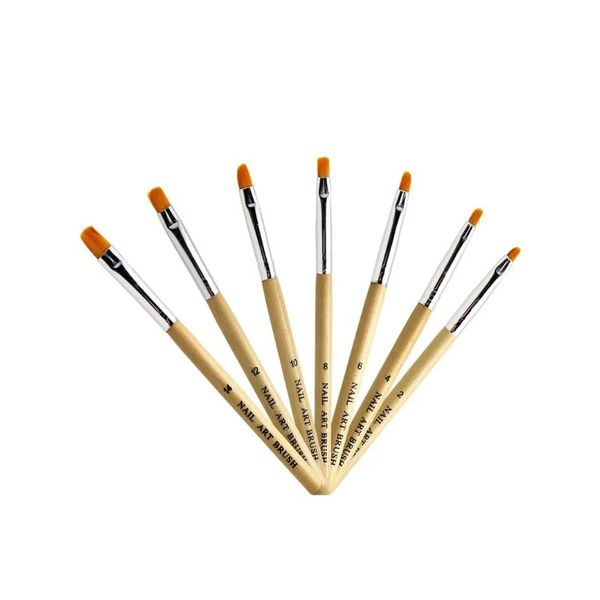 3/7pcs Nagelstiftbürste 7 verschiedene Größen Nagelkleber Phototherapie Pen geeignet für professionellen Salon oder Hausgebrauch Gelnagelpinsel
