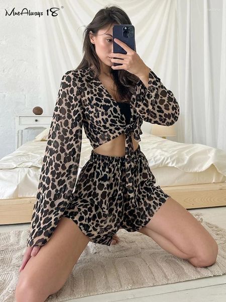 Traccettaci da donna pantaloni per leopardo casual pantaloni da donna homewear 2024 outfit high waist cortome