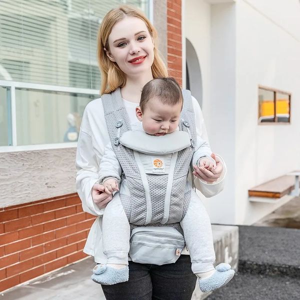 O bebê egobaby está em conformidade com a ergonomia Kangaroo Baby Sling ombro de ombro da mochila frontal Pacote de bebê 0-36 meses de idade 240426