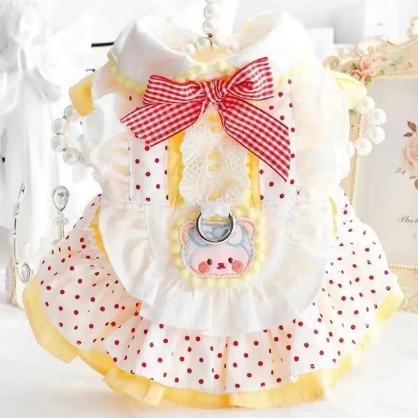 Dog Cat Clothes Pet Princess Gonna Tedy Maltese Small Spring e Summer 240415