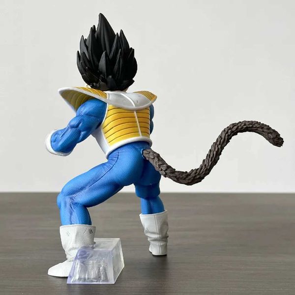 Figuras de brinquedo de ação 17cm z vegeta anime figura vegeta com figuras de ação artificial de lua