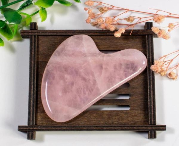 Мода натуральный розовый Quartz Stone New Body Carping Board Spa Therapy Gua Sha Massager Antistress Board Massage Tool 3700164