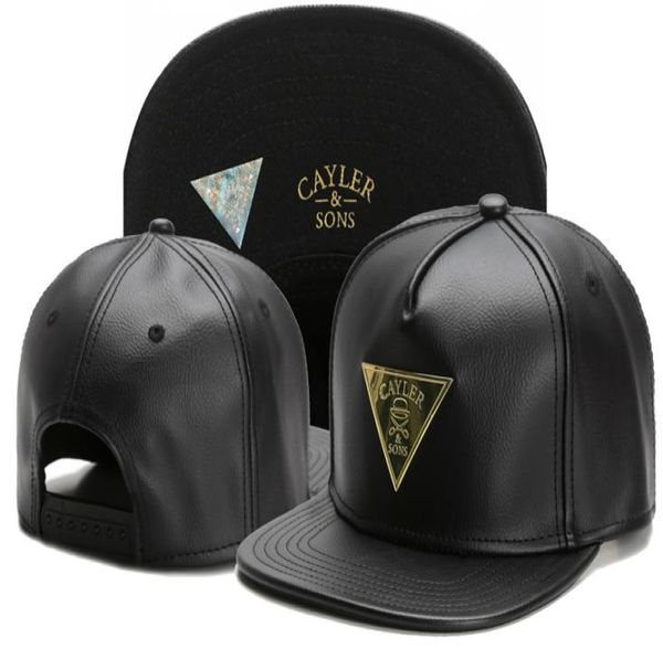 Vollleder -Metall -Logo -Baseball -Kappen Mode Baumwolle für Männer Frauen Visors Knochen Gorras Großhandel Snapback Hats9371245