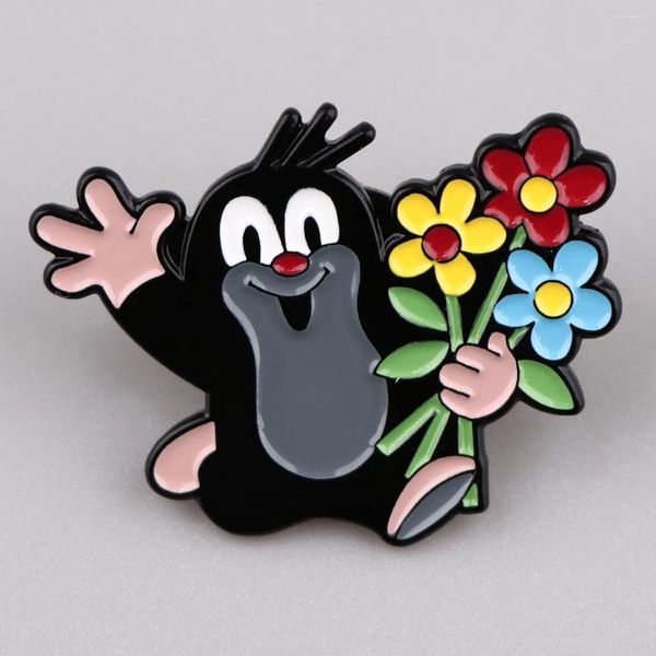 Broches fofos de esmalte mole pinos de desenho animado animal pinheiros acessórios de roupas para mulheres amizades de jóias de crachás de lapela