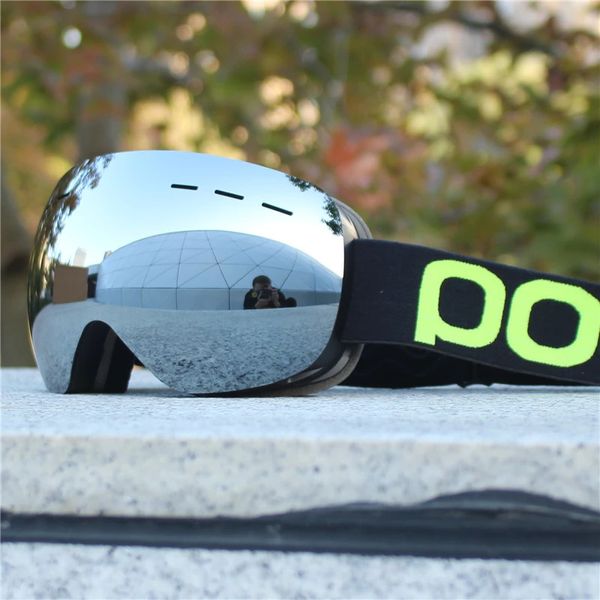 GOGGLE SKI UOMINI DONNE STANTE SNOW ANTI FOG Anti-Fog Scivi da sci con maschera gratuita doppi strati UV400 Ocgle di snowboard Oculos Snowboard 240422