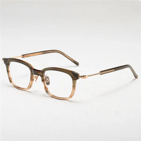 Óculos de sol óculos ópticos para homens mulheres designers retro GMS-124 Fashion Square Acetato Fibra de vidro de fibra de vidro europeu e americano estilo