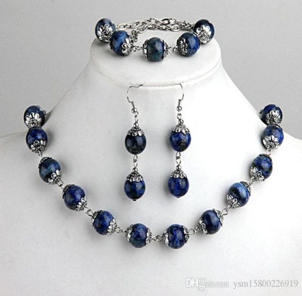 1SET FASHIONS LAPIS LAZULI BAGL BEADS BRACTER SERNGSERGSE SERNGSERGENTERSE DEWELARY 0 47 5483470