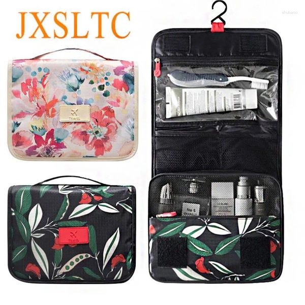 Bolsas de cosméticos kit de viagem à prova d'água Bolsa de besteira portátil portátil Organizador de maquiagem Acessórios dobráveis da mala