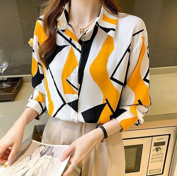 Designer feminino Blusa Mulheres Moda Elegante Oficial Parece Trabalhar Vestir Camisa de festa Feminino Top Weekend Floral Floral Casual Casual Casual