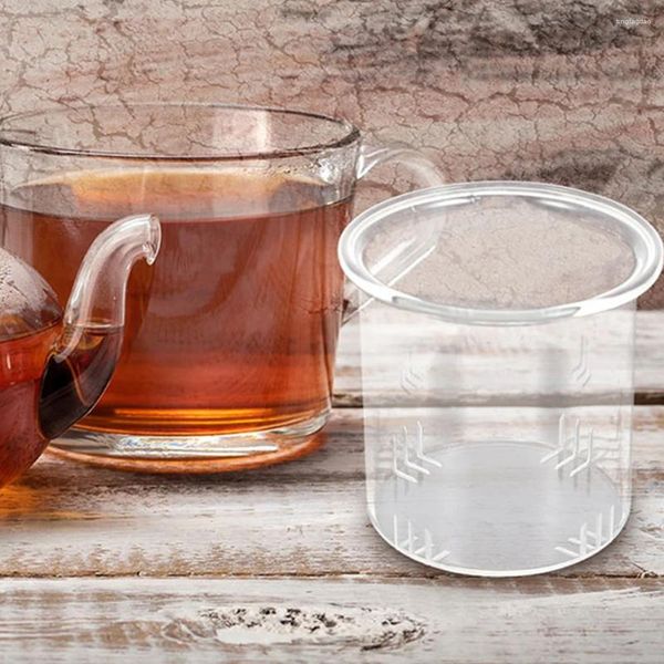 Geschirrssets Teekannensiebsblatt für losen Filter Infuser Runde Einsatz Glasfilter Krug